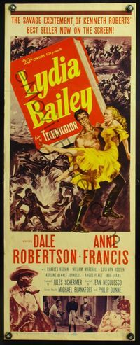 4w322 LYDIA BAILEY insert '52 Dale Robertson & Anne Francis dance to the beat of voodoo drums!
