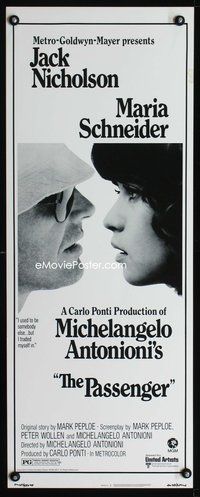 4w400 PASSENGER insert '75 Michelangelo Antonioni, c/u of Jack Nicholson & Maria Schneider!