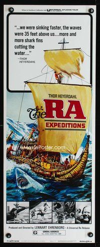 4w446 RA EXPEDITIONS insert R74 Thor Heyerdahl re-creates viking ship travel to The New World!