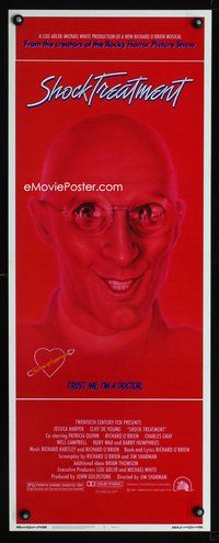 4w532 SHOCK TREATMENT insert '81 Rocky Horror follow-up, wild image of demented doctor!