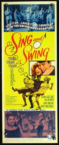 4w542 SING & SWING insert '64 love it up, laugh it up, love it up with the swinging generation!
