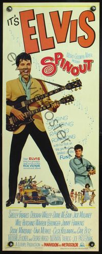 4w580 SPINOUT insert '66 full-length Elvis playing a double necked guitar, no brakes on the fun!