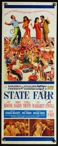 4w596 STATE FAIR insert '62 Alice Faye, Pat Boone, Rodgers & Hammerstein musical!