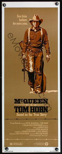 4w676 TOM HORN insert '80 they couldn't bring enough men to bring Steve McQueen down!