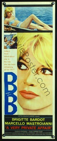 4w701 VERY PRIVATE AFFAIR insert '62 Vie Privee, three great images of sexiest Brigitte Bardot!
