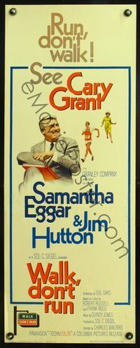 4w712 WALK DON'T RUN insert '66 Cary Grant & Samantha Eggar at Tokyo Olympics!