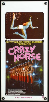 4w789 CRAZY HORSE Italian locandina '78 Crazy Horse de Paris, sexy mostly naked showgirls!