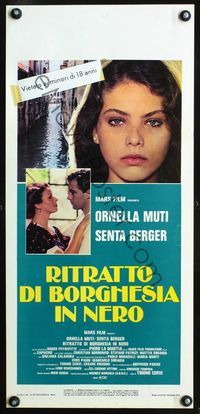 4w897 NEST OF VIPERS Italian locandina '78 Ornella Muti, Ritratto di borgesia in nero
