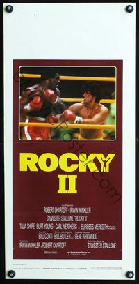 4w934 ROCKY II Italian locandina '79 Sylvester Stallone & Carl Weathers fight, boxing sequel!