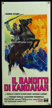 4w777 BRIGAND OF KANDAHAR Italian locandina '66 Hammer, Oliver Reed, Martinati art of battle!