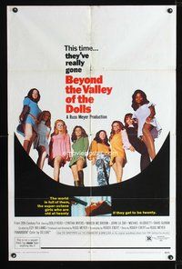 4x073 BEYOND THE VALLEY OF THE DOLLS 1sh '70 Russ Meyer's girls who are old at twenty!