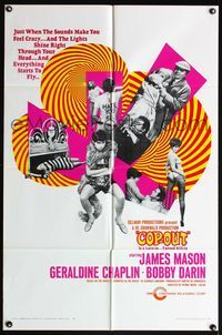 4x150 STRANGER IN THE HOUSE 1sh '68 James Mason, Geraldine Chaplin, Darrin, it's a love-in turned kill-in!