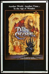 4x169 DARK CRYSTAL 1sh '82 Jim Henson, Frank Oz, cool fantasy art by Richard Amsel!