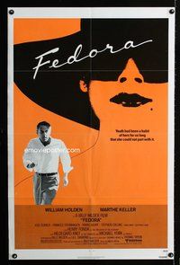 4x263 FEDORA 1sh '78 Billy Wilder directed, William Holden, cool art of Marthe Keller!