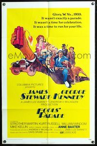 4x303 FOOLS' PARADE 1sh '71 James Stewart, George Kennedy, Strother Martin, cool artwork!