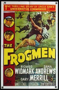 4x317 FROGMEN 1sh R61 the thrilling story of Uncle Sam's underwater scuba diver commandos!