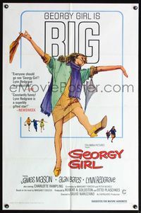 4x333 GEORGY GIRL 1sh '66 Lynn Redgrave, James Mason, Alan Bates, Charlotte Rampling!