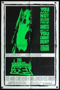 4x387 HAUNTING 1sh '63 you may not believe in ghosts but you cannot deny terror!