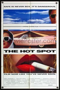 4x436 HOT SPOT 1sh '90 cool close up smoking & Cadillac image, directed by Dennis Hopper!