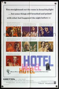 4x438 HOTEL 1sh '67 from Arthur Hailey's novel, Rod Taylor, Catherine Spaak, Karl Malden