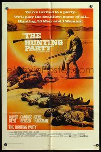 4x459 HUNTING PARTY 1sh '71 they hunted the deadliest game of all - 26 men and Candice Bergen!