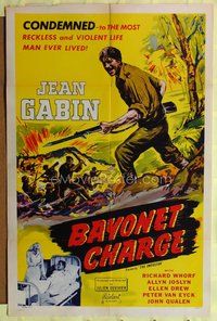 4x473 IMPOSTOR 1sh R50 Jean Gabin has the most violent life, Julien Duvivier, Bayonet Charge!