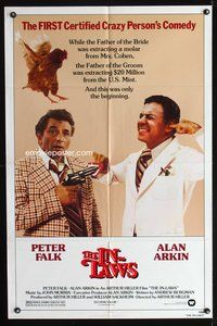 4x482 IN-LAWS 1sh '79 classic Peter Falk & Alan Arkin screwball comedy!