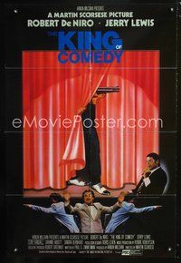 4x524 KING OF COMEDY English 1sh '83 Robert DeNiro, Martin Scorsese, Jerry Lewis, different art!