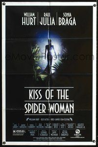 4x535 KISS OF THE SPIDER WOMAN full color style 1sh '85 Sonia Braga, William Hurt, Raul Julia