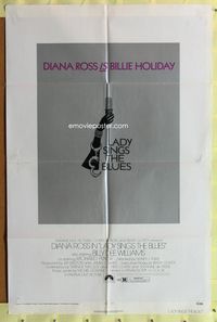 4x544 LADY SINGS THE BLUES 1sh '72 Diana Ross as Billie Holiday!