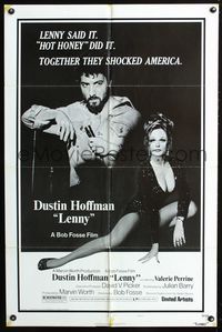 4x554 LENNY style B 1sh '74 Dustin Hoffman as Lenny Bruce, Valerie Perrine, Bob Fosse