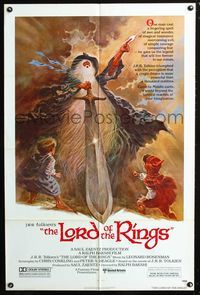 4x571 LORD OF THE RINGS 1sh '78 J.R.R. Tolkien fantasy classic, Ralph Bakshi, Tom Jung art!