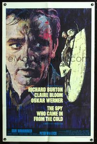4x852 SPY WHO CAME IN FROM THE COLD 1sh '65 Richard Burton, Claire Bloom, different rare style!