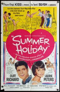 4x883 SUMMER HOLIDAY 1sh '63 Cliff Richard, sexy Laurie Peters in bikini!