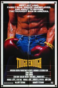 4x947 TOUGH ENOUGH 1sh '83 super close up of toughest boxer Dennis Quaid's abs!