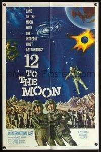 4y002 12 TO THE MOON 1sh '60 land on the moon with the intrepid first astronauts!