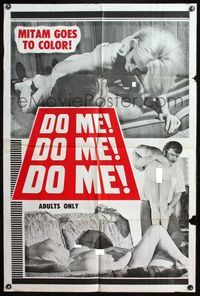 4y220 DO ME! DO ME! DO ME! 1sh '70s wild images of man wrestling with & holding naked women!