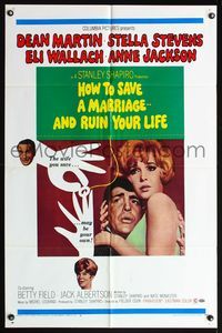 4y379 HOW TO SAVE A MARRIAGE 1sh '68 Dean Martin, Stella Stevens, Eli Wallach, Anne Jackson