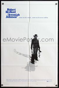 4y437 JEREMIAH JOHNSON style C 1sh '72 cool artwork of Robert Redford, directed by Sydney Pollack!