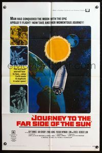 4y443 JOURNEY TO THE FAR SIDE OF THE SUN 1sh '69 Doppleganger, Earth meets itself in outer space!