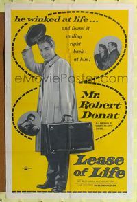 4y499 LEASE OF LIFE 1sh '54 directed by Charles Frend, parson Robert Donat is nearer to heaven!