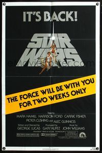 4y811 STAR WARS 1sh R81 George Lucas classic sci-fi epic the force will be with you!