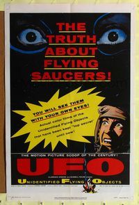 4y919 UFO 1sh '56 the truth about unidentified flying objects & flying saucers!