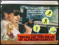 4z064 BRING ME THE HEAD OF ALFREDO GARCIA British quad '74 completely different image w/sexy babe!