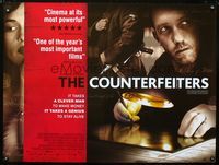 4z093 COUNTERFEITERS DS British quad '07 Stefan Ruzowitzky's Die Falscher!, Academy Award winner!