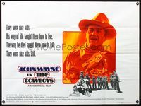 4z096 COWBOYS British quad '72 John Wayne gave these boys their chance to become men, different!