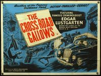 4z099 CROSSROAD GALLOWS British quad '58another of the famous Scotland Yard action-thriller series!
