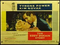 4z124 EDDY DUCHIN STORY British quad '56 Tyrone Power & Kim Novak in a love story you will remember