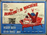4z194 HONEYMOON MACHINE British quad '61 young Steve McQueen has a way to cheat the casino!