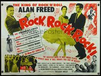 4z352 ROCK ROCK ROCK British quad '56 Alan Freed, Chuck Berry & top rock 'n' roll stars!